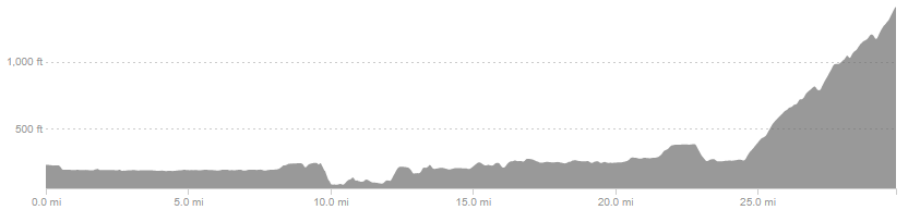 Bike Leg Elevation Map